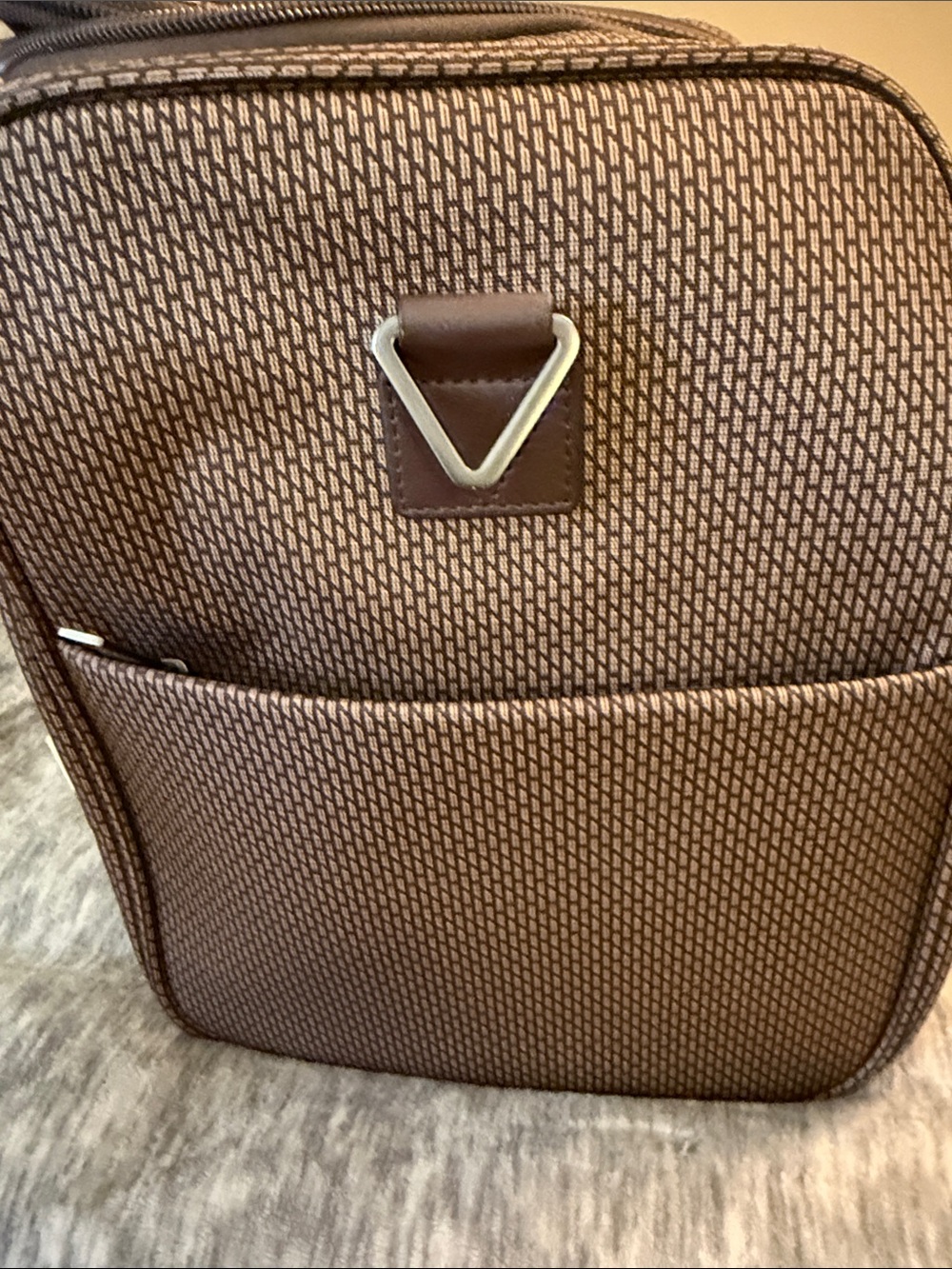 Hartmann Taupe Textured Duffel Bag for Men - Picture 6 of 7
